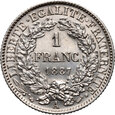 #AJ# Francja, III Republika, 1 frank 1887 A, Paryż