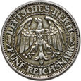 Niemcy, Republika Weimarska, 5 marek 1927 A, Dąb