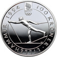 Norwegia, Olaf V, 100 koron 1991, Olimpiada Lillehammer 1994