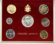 32. Watykan, zestaw 7 monet, od 10 do 1000 lirów, 1993