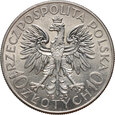 #AJ# Polska, II RP, 10 złotych 1933, Głowa Kobiety