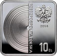 Polska, III RP, 10 złotych 2014, Grzegorz Ciechowski - klipa kwadrat