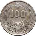 #AJ# Turcja, 100 kurus 1934, Kamal Ataturk, duża gwiazda