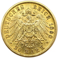 690 Niemcy, Wilhelm II, Prusy, 20 marek 1890 A