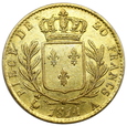 2153. Francja, Louis XVIII, 20 Franków 1814 (A) rok (Paryż)