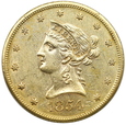 2223.USA. 10 Dolarów Liberty Head 1854 