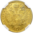 1971. Austria, Franciszek Józef, Dukat 1912 rok NGC MS 64