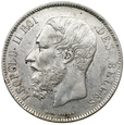 1630.Belgia, Leopold II,  5 Franków 1868 rok