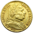 2154. Francja, Louis XVIII, 20 Franków 1815 (A) rok (Paryż)