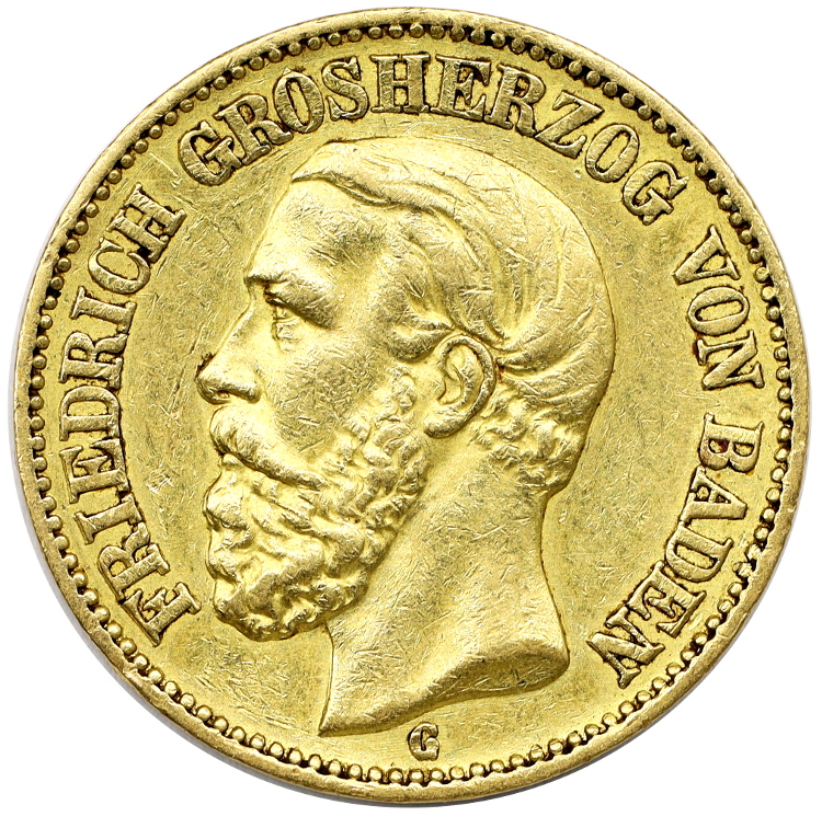 687. Niemcy, Badenia, Fryderyk I, 20 marek 1874 rok