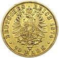 687. Niemcy, Badenia, Fryderyk I, 20 marek 1874 rok