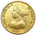 1929.Hiszpania 100 Reis - Isabel II 1856 rok