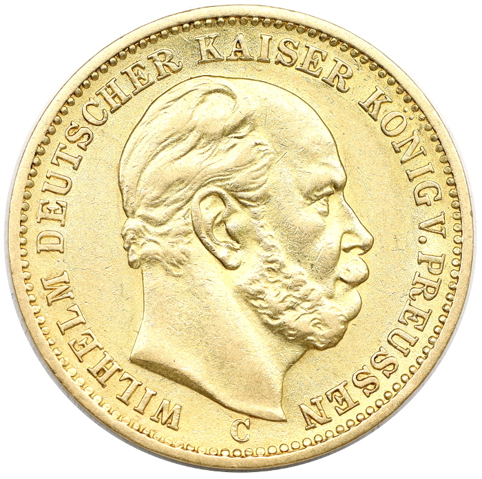 1064. Niemcy, Wilhelm I, Prusy, 20 marek 1872 (C) rok