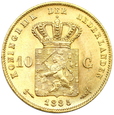 1190. Holandia, Wilhelm, 10 Guldenów 1885 rok