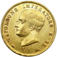 2149. Włochy 40 Franków, Napoleon , 1814 M rok