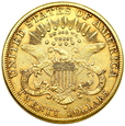 1339.USA, 20 Dolarów 1897 S rok Liberty Head