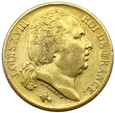 2087. Francja, Louis XVIII, 20 Franków 1819 (A) rok (Paryż)