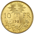 2004.Szwajcaria, 10 Franków 1922 rok (B)