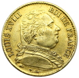 2089. Francja, Louis XVIII, 20 Franków 1814 (A) rok (Paryż)