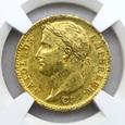 1592. Francja, Napoleon 20 Franków 1813 A Paryż NGC MS 61