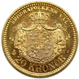 2012. Szwecja, Oscar II, 20 Koron 1895 rok  