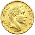 1433. Francja, Napoleon III  20 Franków 1862 (BB) Strasburg