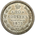476. Rosja, Aleksander II, 20 kopiejek 1875 HI