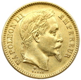 1432. Francja, Napoleon III  20 Franków 1862 (A) Paryż