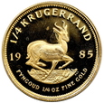 1923 RPA, 1/4 Krugerranda 1985 rok PROOF