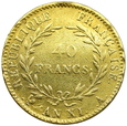 2148. Francja 40 Franków, Napoleon Consul, 1802 A rok