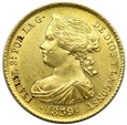 1886.Hiszpania 100 Reis - Isabel II 1859 rok