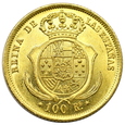 1886.Hiszpania 100 Reis - Isabel II 1859 rok