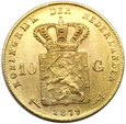 2083. Holandia,  10 Guldenów, William III 1879 rok (2)