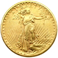 1444. USA, 20 Dolarów St.Gaudens 1909 