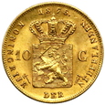 1784. Holandia, Wilhelm 10 Guldenów 1875 rok