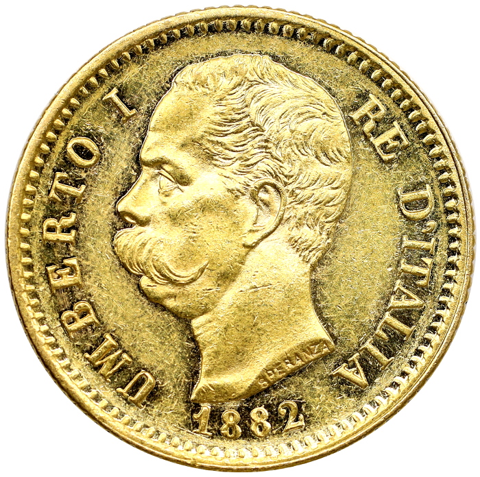 561. Włochy, Umberto I, 20 Lirów 1882 rok