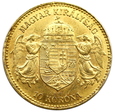 1840. Austro-Wegry, Franciszek Józef I, 10 koron 1906