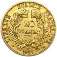 585. Francja, 20 Franków 1851 A 