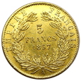 1768 Francja, Napoleon III , 5 Franków 1857 