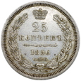 122. Rosja, Aleksander II , 25 kopiejek 1856  СПБ-ФБ  rok