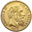 1601. Belgia, Leopold II ,20 Franków  1878 rok