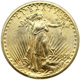 2117.USA, 20 Dolarów St.Gaudens 1908 No Motto rok