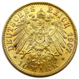 1833.Niemcy, Prusy, Wilhelm II, 10 marek 1907 A, Berlin