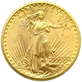 1442. USA, 20 Dolarów St.Gaudens 1908 rok NO MOTTO 