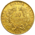 584. Francja, 20 Franków 1851 A 