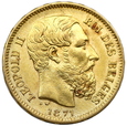 1600. Belgia, Leopold II ,20 Franków  1871 rok