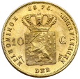 2081. Holandia,  10 Guldenów, William III 1875 rok (2)