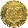 1848. Francja, Napoleon 50 Franków 1866 A rok   