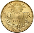 2003.Szwajcaria, 10 Franków 1916 rok (B)