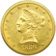 562. USA, 10 Dolarów Liberty Head 1886 